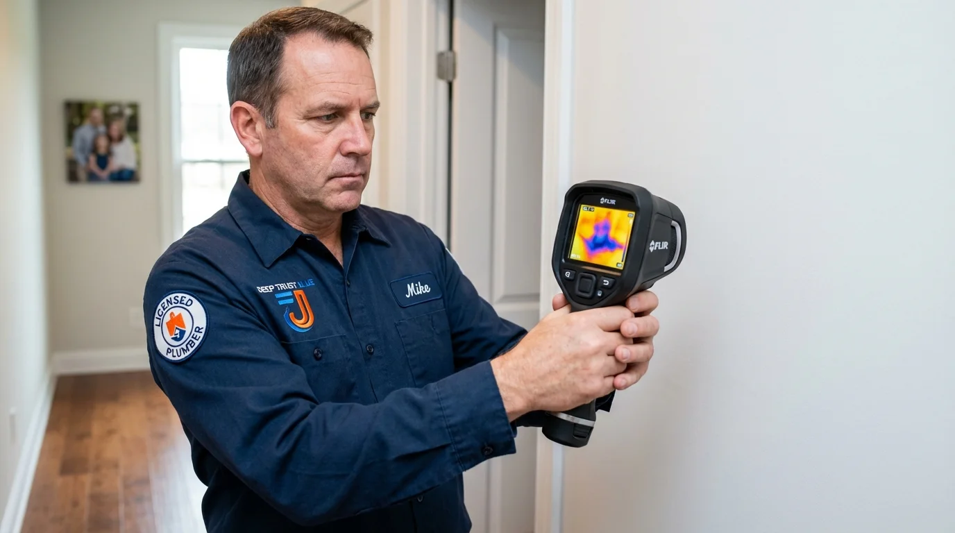 Thermal imaging leak detection by Johns Plumbing LLC in Saint David